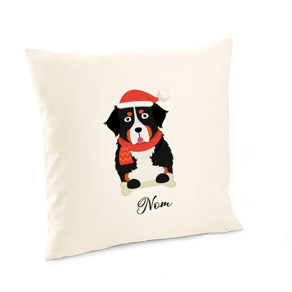 Housse-de-coussin-noel-chien-bouvier-bernois