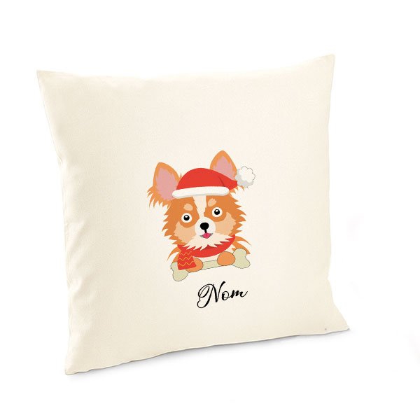 Housse-de-coussin-noel-chien-chihuahua-fauve