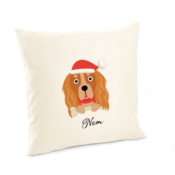 Housse-de-coussin-noel-chien-cocker-anglais-golden