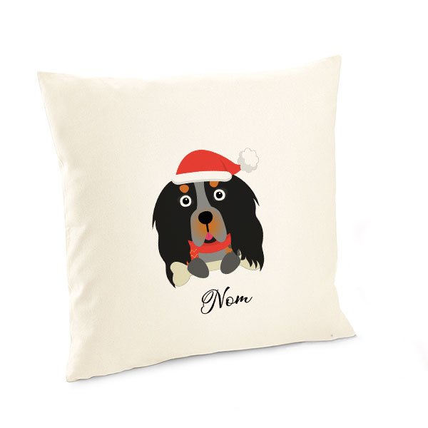 Housse-de-coussin-noel-chien-cocker-anglais-tricolore