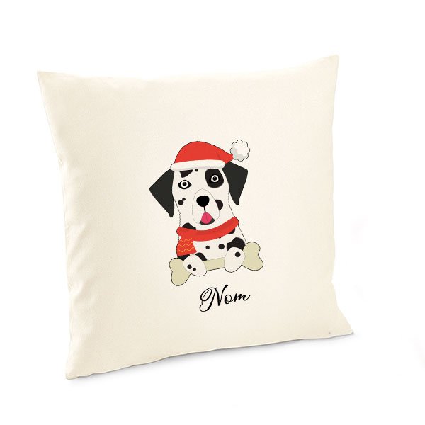 Housse-de-coussin-noel-chien-dalmatien