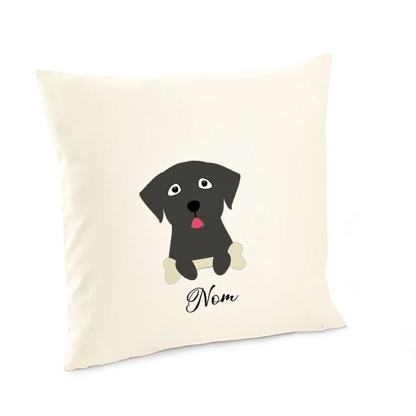 Housse-de-coussin-chien-labrador-noir
