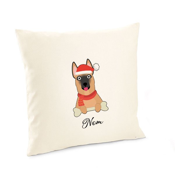 Housse-de-coussin-noel-chien-malinois