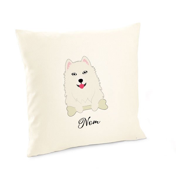 Housse-de-coussin-chien-samoyede