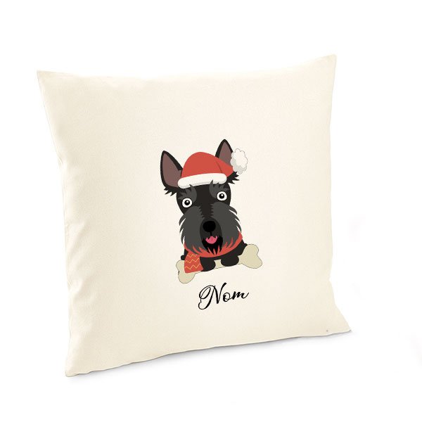 Housse-de-coussin-noel-chien-scottish-terrier