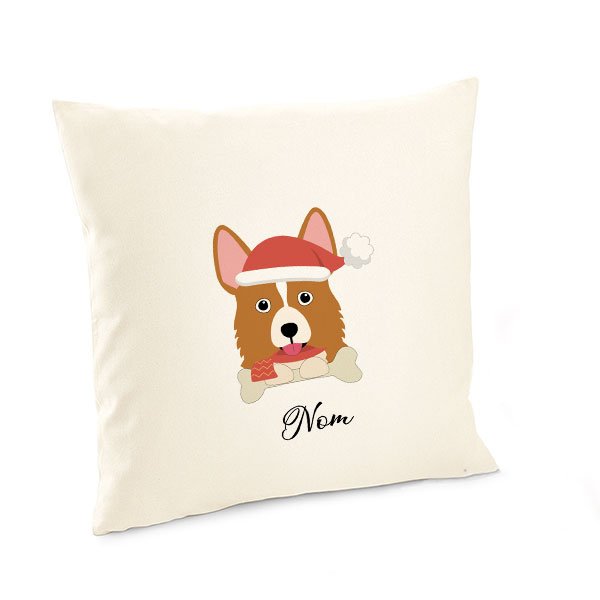 Housse-de-coussin-noel-chien-welsh-corgi
