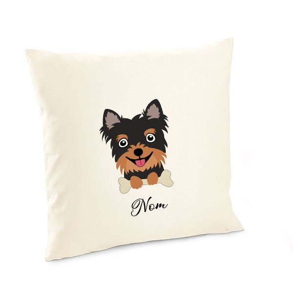 Housse-de-coussin-chien-yorkshire-noir-et-feu