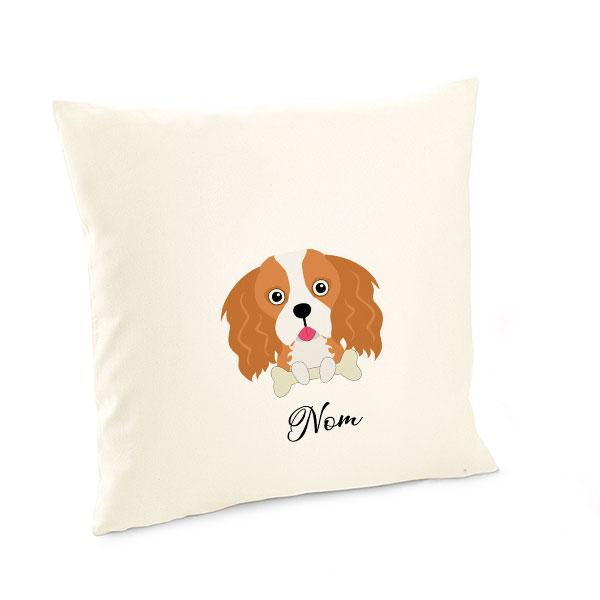 Housse de coussin chien personnalisée