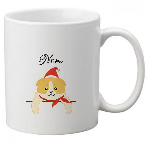Mug-chat-noel-européen-bicolore-blanc-et-jaune