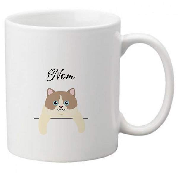 Mug-chat-européen-bicolore-blanc-et-marron