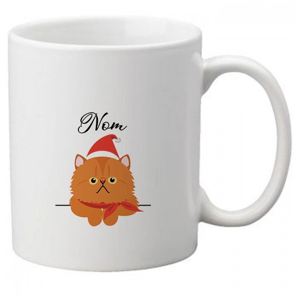 Mug-chat-noel-européen-roux