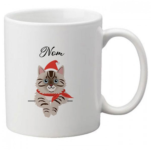 Mug-chat-noel-européen-tigré-marron