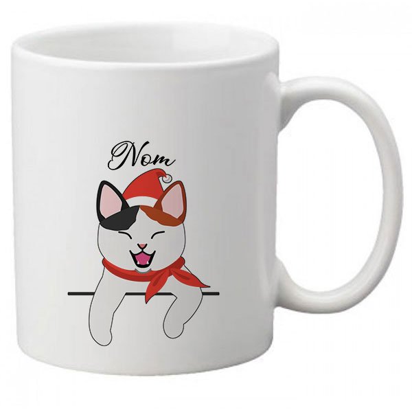 Mug-chat-noel-européen-tricolore-calicot