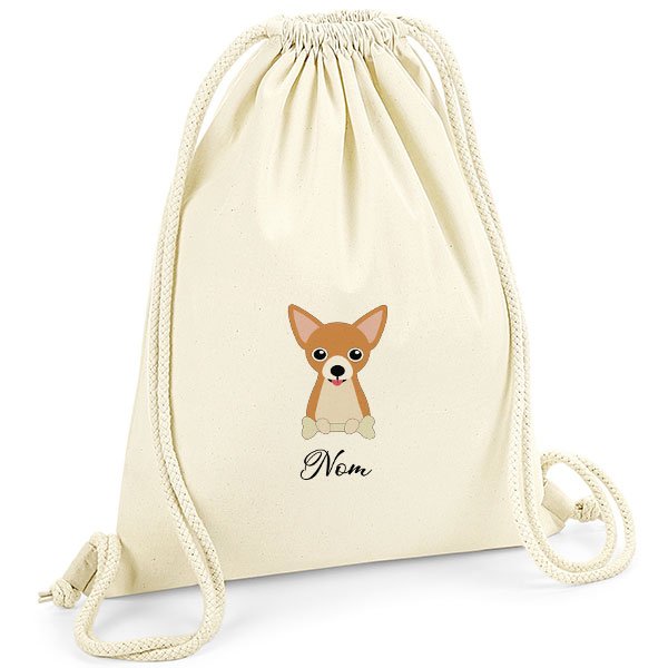 Sac-de-gym-Chihuahua-poil-court-Orange