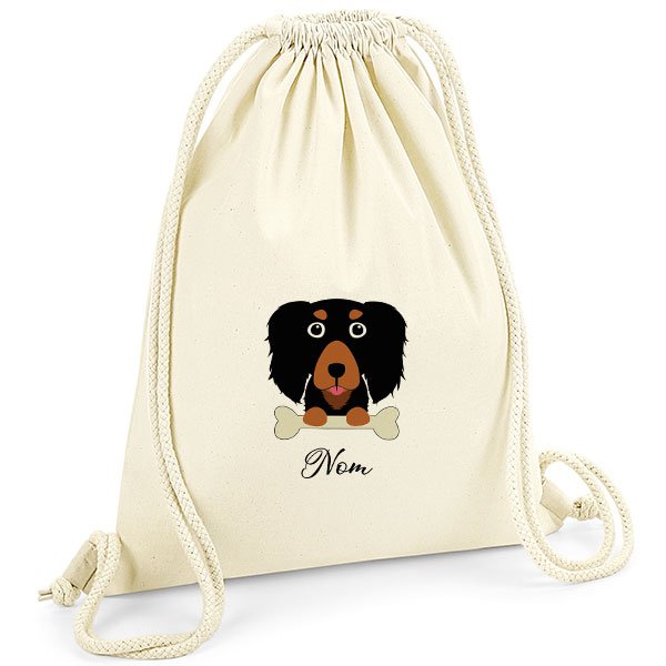Sac-de-gym-Teckel-noir-et-fauve-poil-long