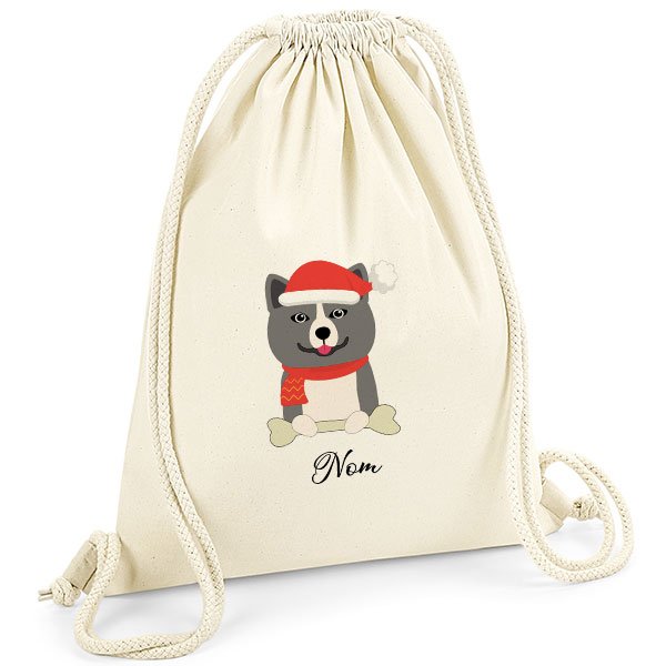 Sac-de-gym-noel-chien-akita-inu-bringe