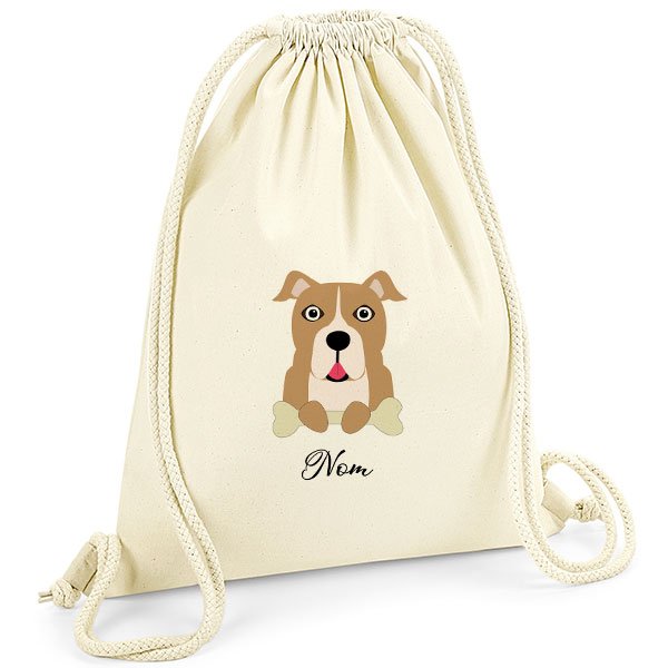 Sac-de-gym-chien-american-staff-marron