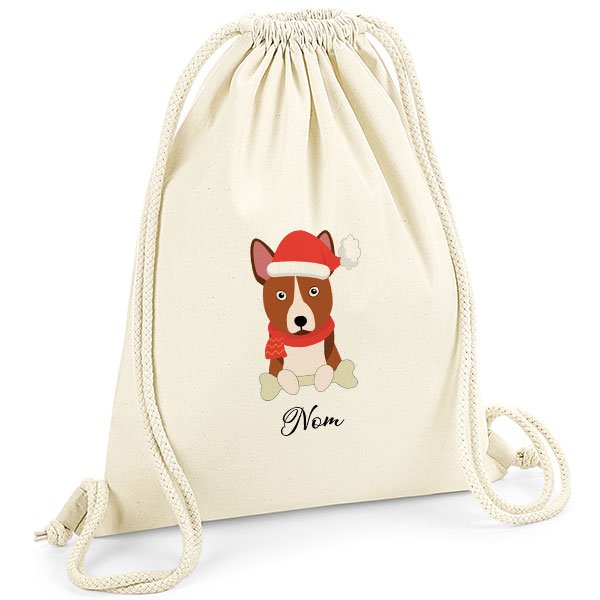 Sac-de-gym-noel-chien-basenji-bringé