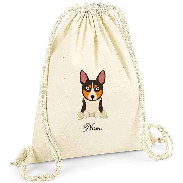 Sac-de-gym-chien-basenji-tricolore