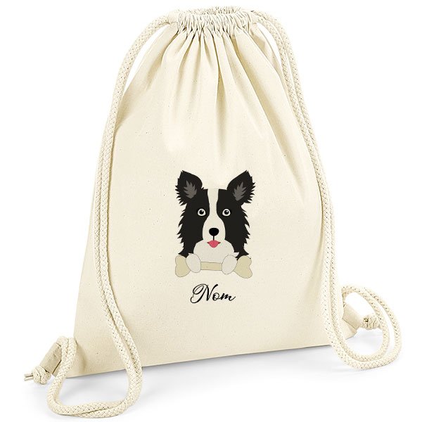 Sac-de-gym-chien-border-collie-noir-et-blanc