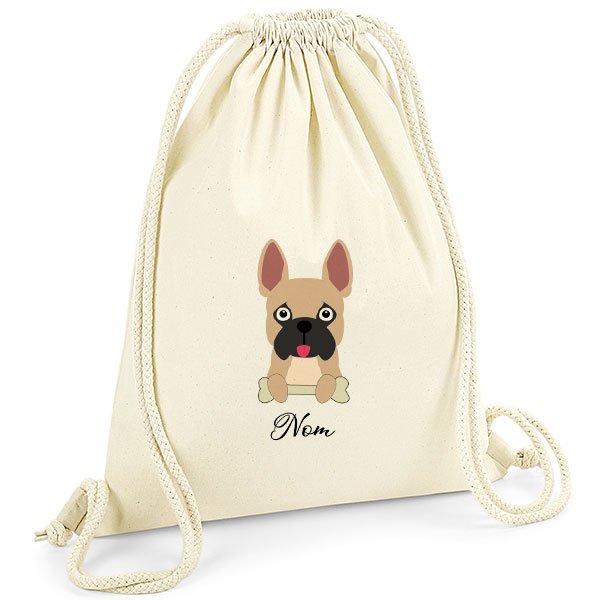 Sac-de-gym-chien-bouledogue-francais-marron