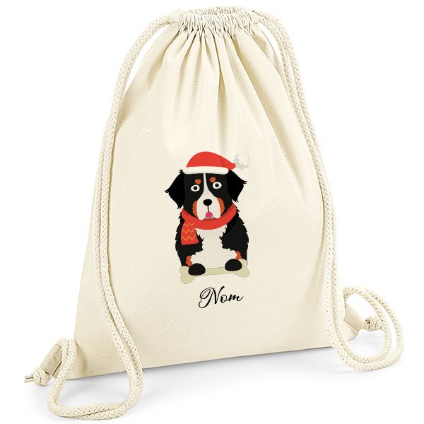 Sac-de-gym-noel-chien-bouvier-bernois
