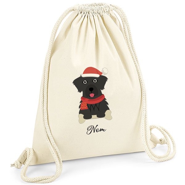 Sac-de-gym-noel-chien-flat-coated-retriever