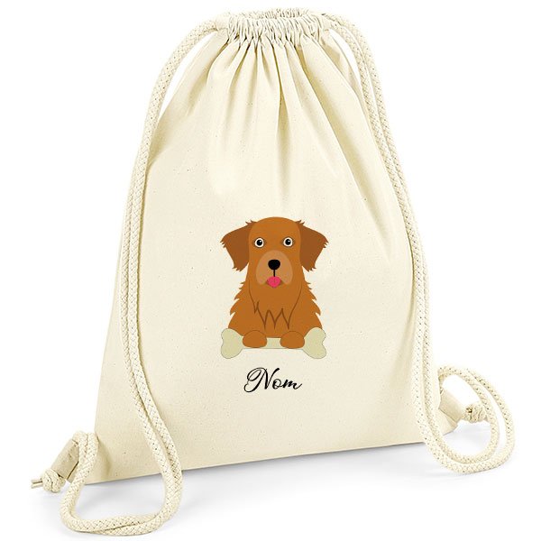 Sac-de-gym-chien-golden-retriever-doré-foncé