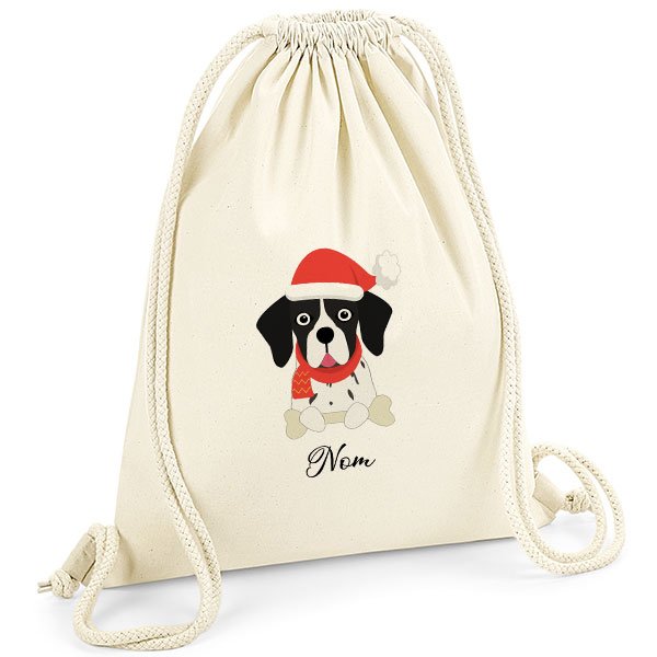 Sac-de-gym-noel-chien-pointer-anglais-noir-et-blanc