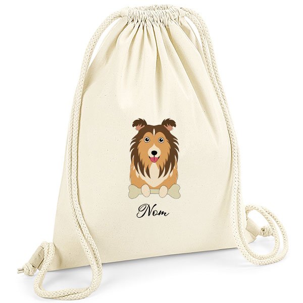 Sac-de-gym-chien-shetland-fauve