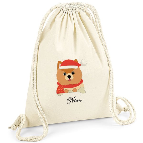 Sac-de-gym-noel-chien-sptiz