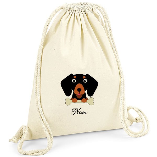 Sac-de-gym-chien-teckel-noir-et-fauve