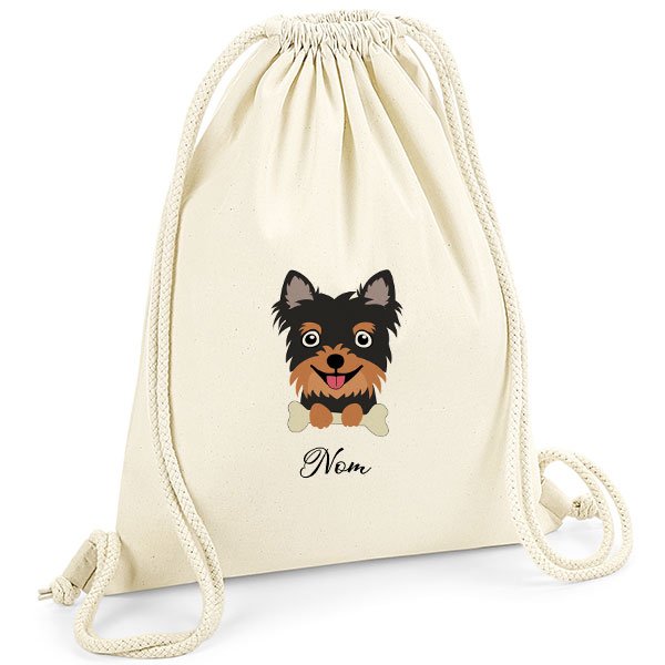 Sac-de-gym-chien-yorkshire-noir-et-feu