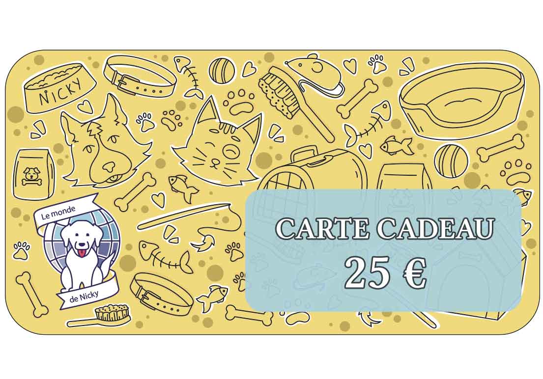 Carte Cadeau Le Monde de Nicky