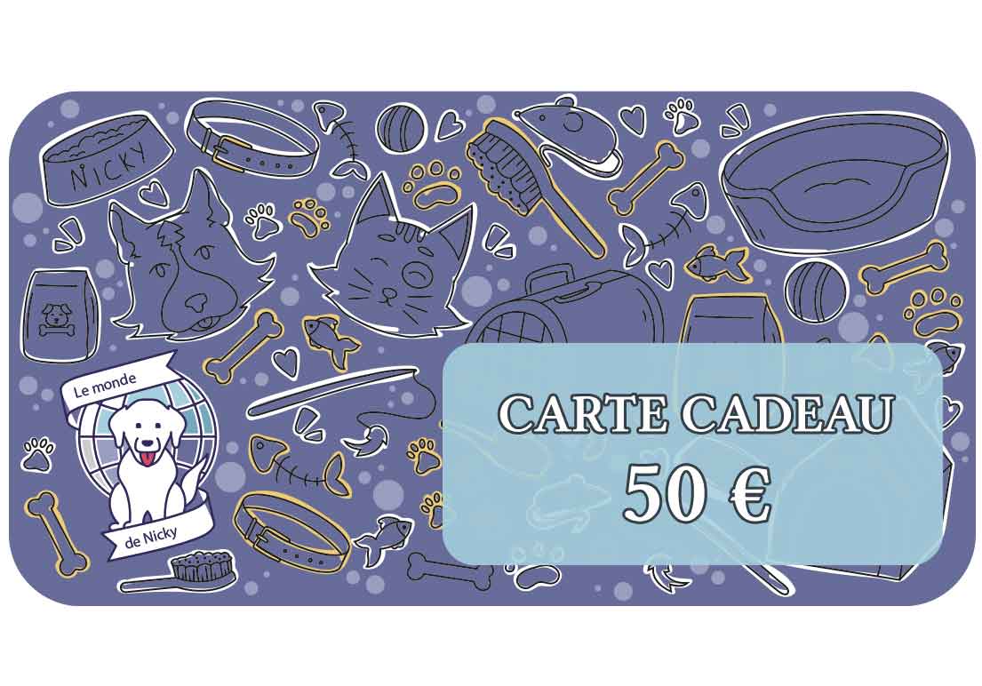 Carte Cadeau Le Monde de Nicky