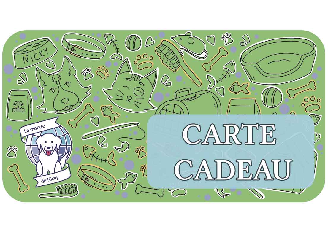 Carte Cadeau Le Monde de Nicky