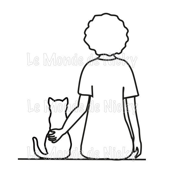 Hoodie Maitresse et chat