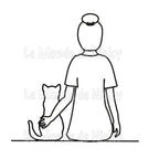 Hoodie Maitresse et chat