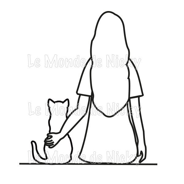 Hoodie Maitresse et chat