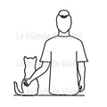 Hoodie Maitre et chat