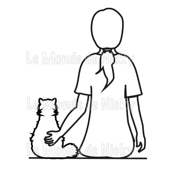 Hoodie Maitresse et chat