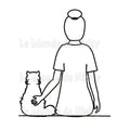 Tee-shirt Maitresse et chat