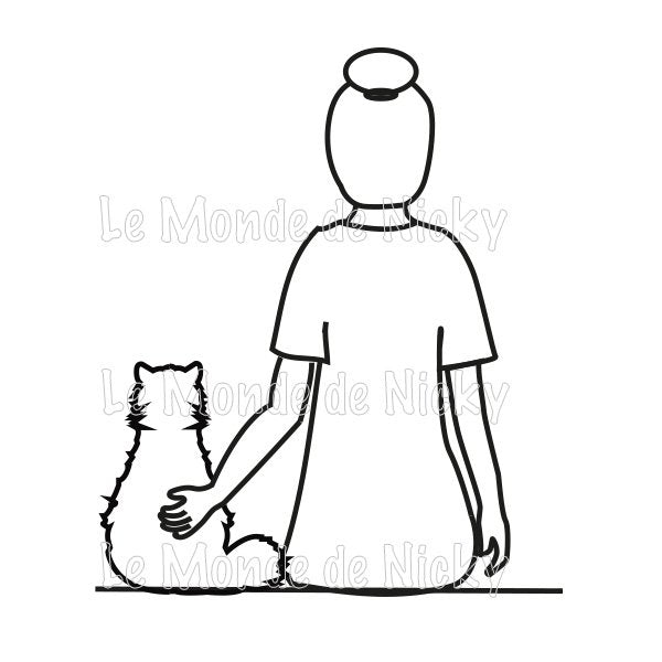 Hoodie Maitresse et chat