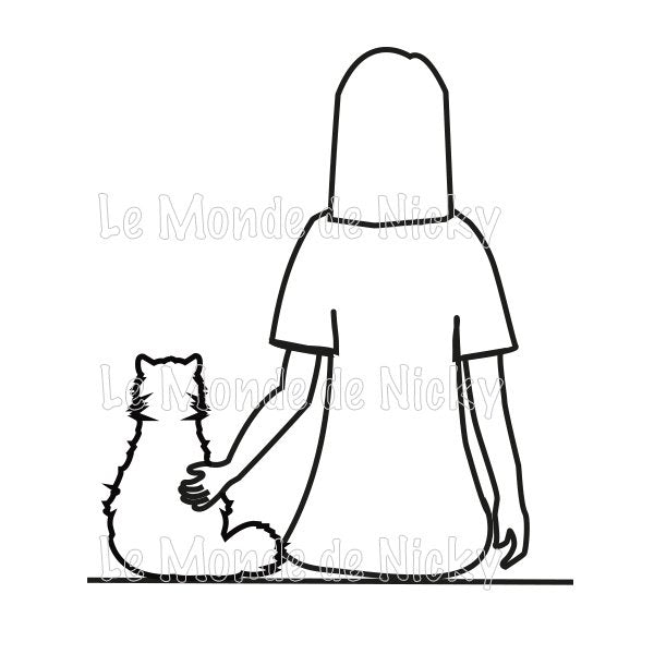 Hoodie Maitresse et chat