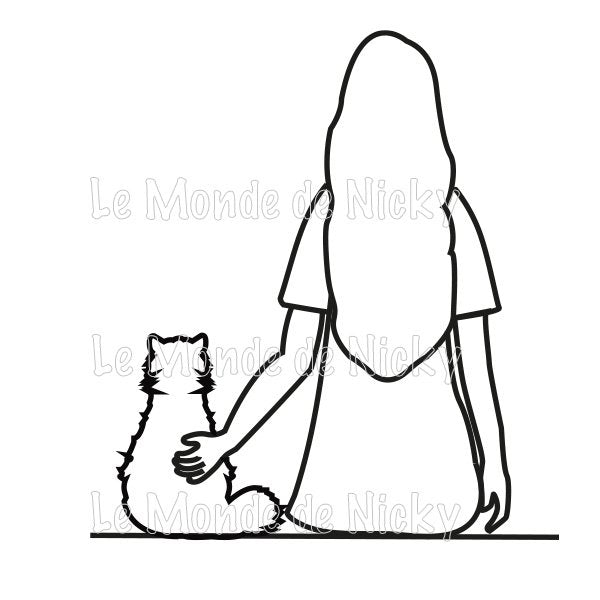 Hoodie Maitresse et chat