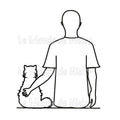 Tee-shirt Maitre et chat