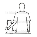 Tee-shirt Maitre et chat