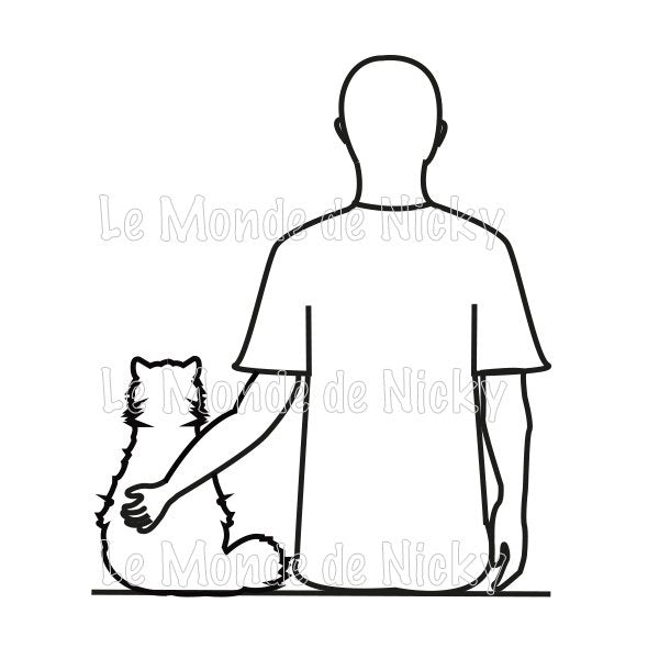Hoodie Maitre et chat
