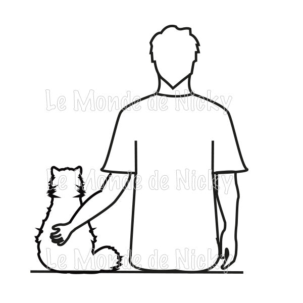 Hoodie Maitre et chat