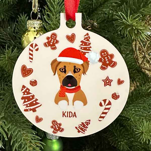 decoration-noel-chien-personnalisé-beige